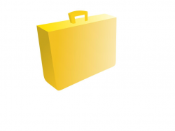 Orange briefcase Clipart - Design Droide
