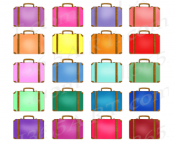 50% OFF Suitcase Clipart, Suitcase Clip Art, Travel Luggage ...