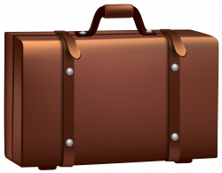 Brown Suitcase PNG Clip Art Image | Gallery Yopriceville - High ...