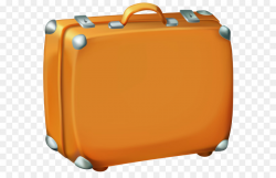 Suitcase Checked baggage Travel Clip art - Brown Suitcase Clipart ...