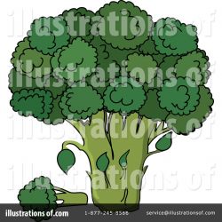 Broccoli Clipart #218355 - Illustration by Pams Clipart
