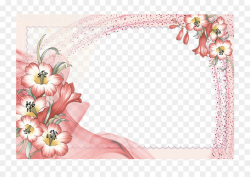 Flower Picture frame Clip art - Border floral design png download ...