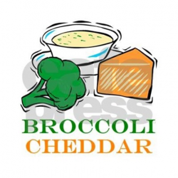Broccoli Cheddar Soup Mousepad by powderedsugar