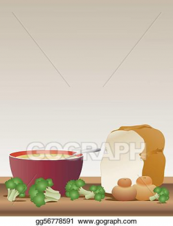 Vector Illustration - Broccoli soup. Stock Clip Art gg56778591 - GoGraph
