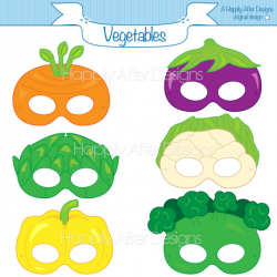 Vegetable Printable Masks, carrot mask, broccoli mask, artichoke ...