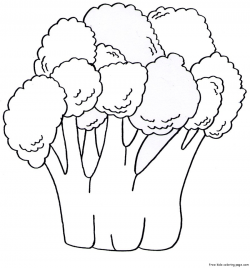 printable vegetables coloring book pages fruits vegetables broccoli ...
