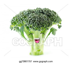 Drawings - Funny cute vegetables smiles. happy broccoli. healthy ...