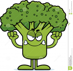 Broccoli clipart angry - Pencil and in color broccoli clipart angry