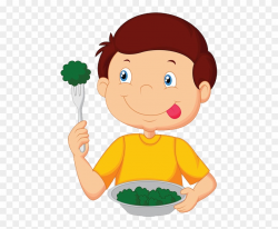 Eat Clipart Child Food - Cartoon Boy Eating - Png Download ...