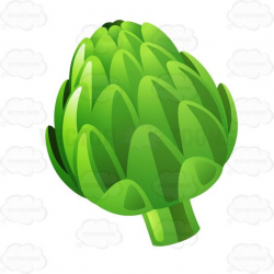 Eating green leafy vegetables clipart