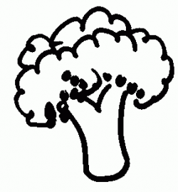 Broccoli Clipart Black And White | Letters Format