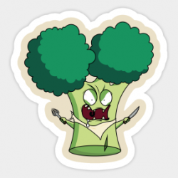 Broccoli Stickers | TeePublic