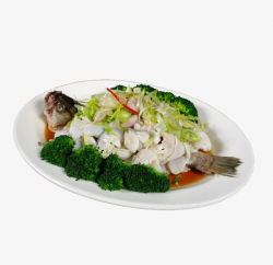 Broccoli Steamed Perch, Perch, Onion, Ginger PNG Image and Clipart ...