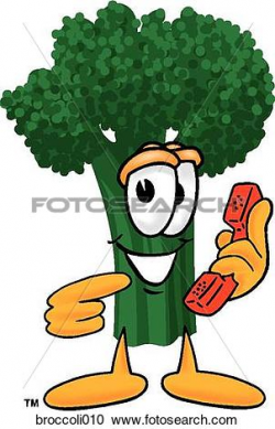 Broccoli clipart - PinArt | Vector illustration of a cartoon, #27545 ...