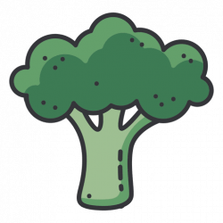 Broccoli color icon - Transparent PNG & SVG vector