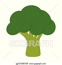 Vector Art - Card with broccoli. EPS clipart gg101090169 ...