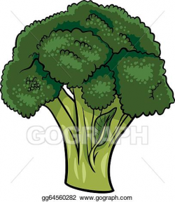Vector Stock - Broccoli vegetable cartoon illustration ...