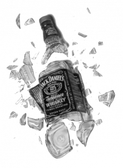 Broken Jack Daniels Bottle (PSD) | Official PSDs