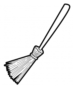 Broom Black And White Clipart