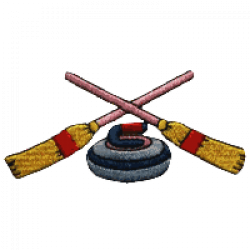 Curling Broom Clipart