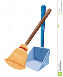 Broom And Dust Pan Clipart