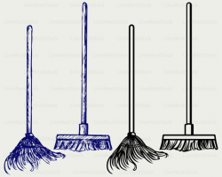 Mop svg/broom clipart/broom svg/mop silhouette/broom cricut cut ...