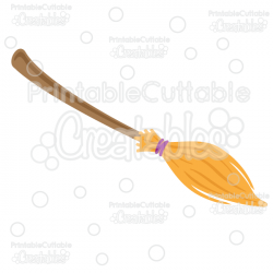Witch's Broom FREE SVG Cutting File & Clipart