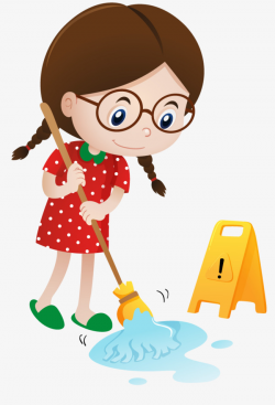 Floor Sweeper, Child, The Cartoon, Sweep The Floor PNG Image and ...