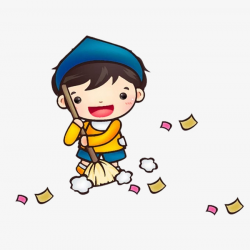 Sweeper Cartoon, Sweep The Floor, Boy, Broom PNG Image and Clipart ...