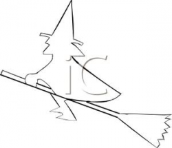Witch Outline Clipart