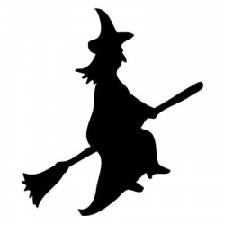 Witch On A Broomstick Silhouette at GetDrawings.com | Free for ...