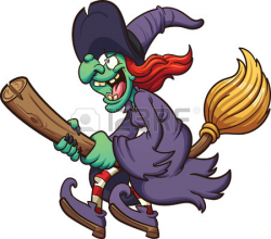 Witch On Broom Clipart | Free download best Witch On Broom Clipart ...