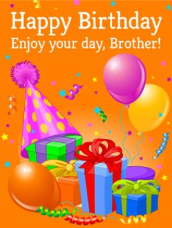 Have a Terrific Day! Happy Birthday Card for Brother: Celebrate your ...