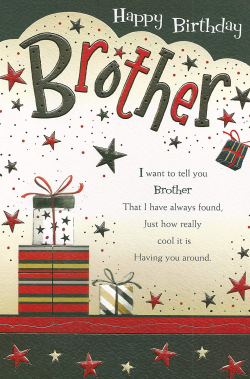 Happy Birthday Brother card: Amazon.co.uk: Kitchen & Home