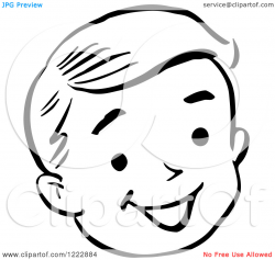 brother face clipart black and white 3 | Clipart Station
