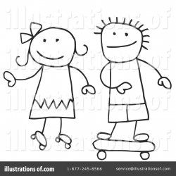 Stick People Clipart #34248 - Illustration by C Charley-Franzwa