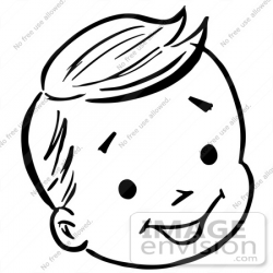 brother face clipart black and white | Clipart Station