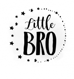Little Bro svg clipart, Little brother SVG, Stars clipart SVG, heat ...