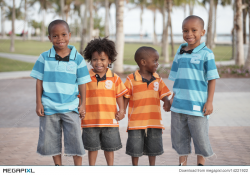 Four Brothers Holding Hands Stock Photo 14221922 - Megapixl
