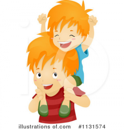 Brothers Clipart #1131574 - Illustration by BNP Design Studio