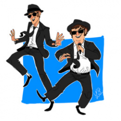 Free download The Blues Brothers Cartoon Clip art - Blues Cliparts png.