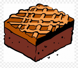 Brownie Clipart Plain - Chocolate Brownie - Png Download ...