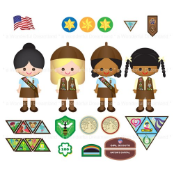 28+ Girl Scout Brownie Clip Art | ClipartLook