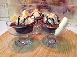 Ice Cream-Sundae Dark Chocolate Brownies | Splendid Recipes and More