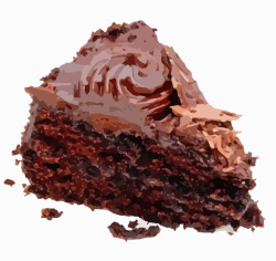Chocolate Cake Slice Clip Art at Clker.com - vector clip art online ...
