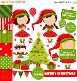 Christmas Elf Clipart Group (67+)