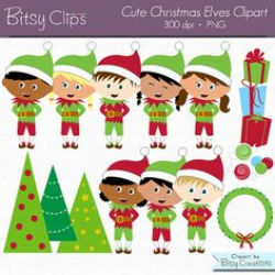 Christmas Elf Clipart Set - North Pole Holiday | My Etsy | Pinterest ...