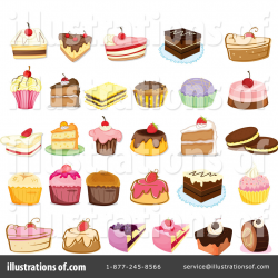 Dessert Clipart #1124085 - Illustration by Graphics RF