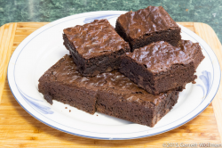 Plate of brownies ready to eat | Occasionally Coherent