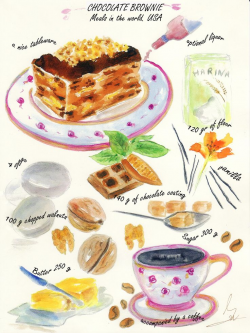47 best Watercolor cookbook images on Pinterest | Water colors ...